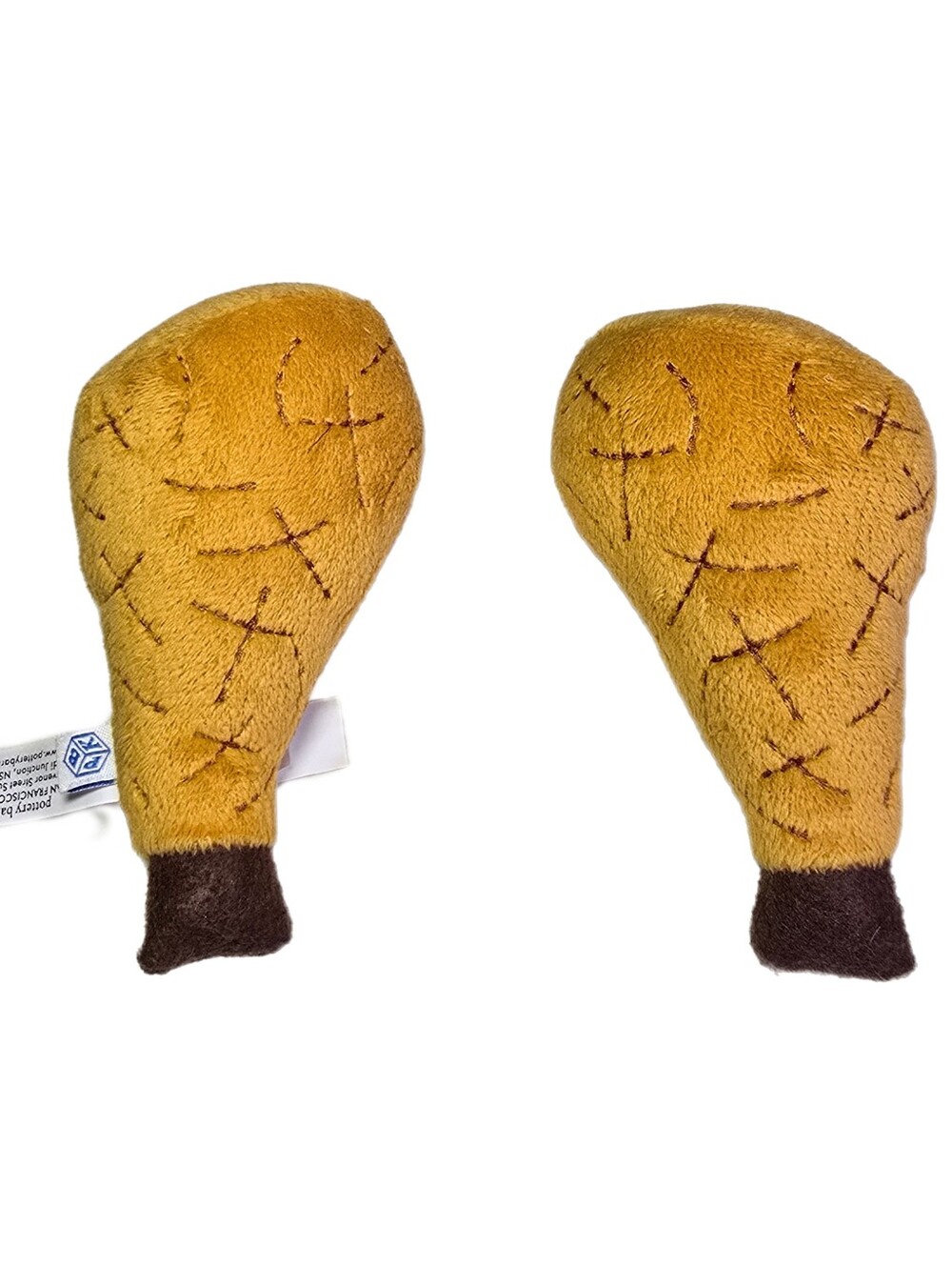 Pretend Food Plush Fried Chicken Legs Set Of 2 Stuffed Toy by Pottery Barn Kids